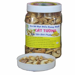 Combo 10 hộp hạt điều rang muối bể vỏ 500g