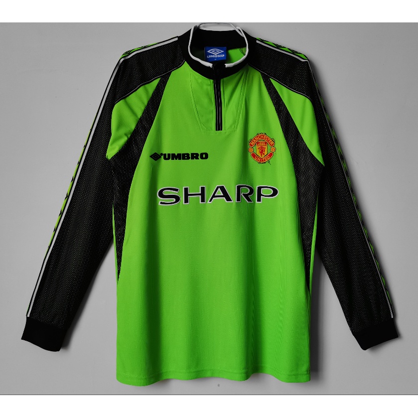 Áo Thun Bóng Đá Tay Dài Phong Cách retro Manchester United 1998 / 99