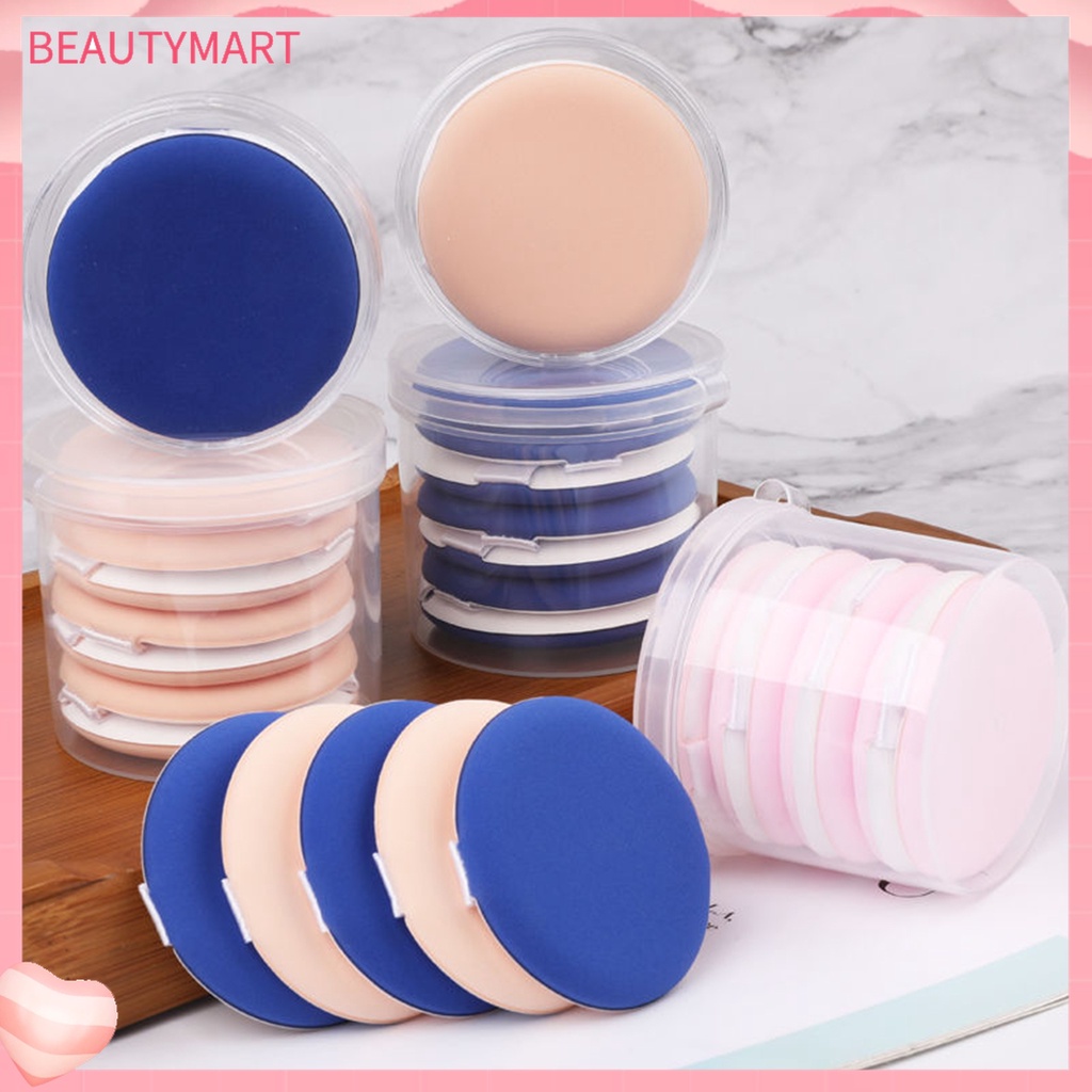 Set 5 Mút Trang Điểm Hình Trứng Có Thể Sử Dụng Dạng Ướt / Khô