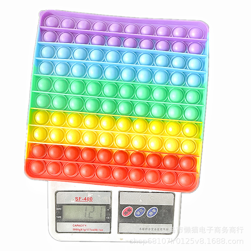 NEW BIG SIZE Fidget Toys Pops It Rainbow Antistress Toy Bubble Figet Sensory Autiste For Adult Kids Gift