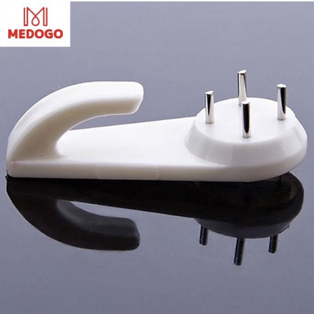Móc treo 4 chân treo tường treo khung ảnh, giỏ hoa, đồ dùng không cần khoan tường MEDOGO