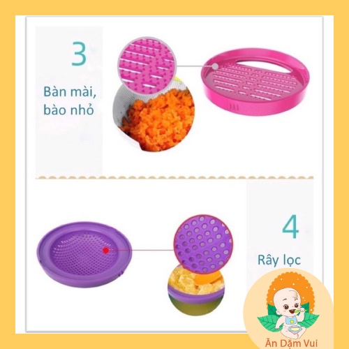 Bộ chế biến ăn dặm chim cánh cụt BERZ xuất Anh siêu đáng yêu tiện lợi bao gồm 6 dụng cụ chế biến ADKN.