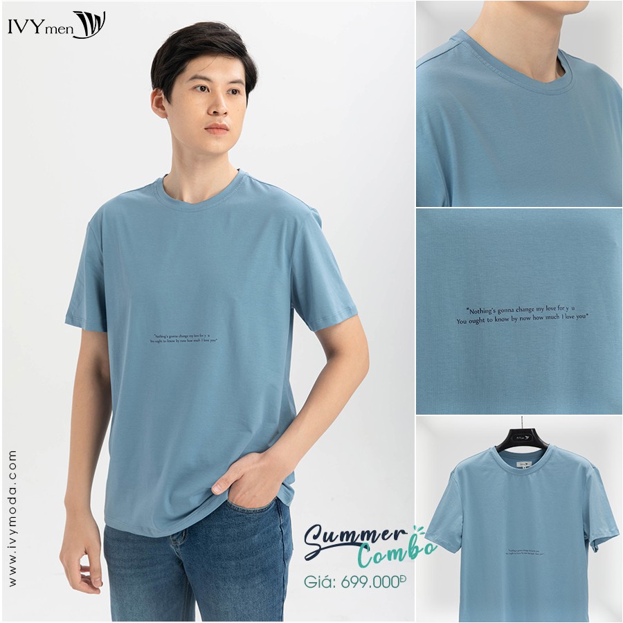 Áo thun nam cổ tròn IVY moda MS 57E2969 | BigBuy360 - bigbuy360.vn