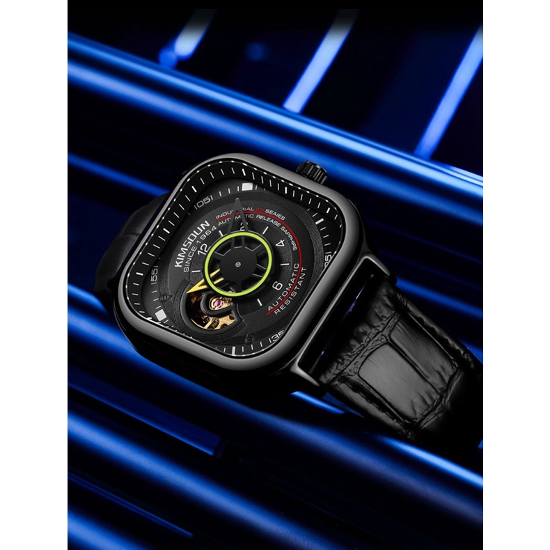 Đồng hồ cơ nam automatic tự động lộ máy chính hãng bền bỉ cao cấp KIMSDUN K-2160A