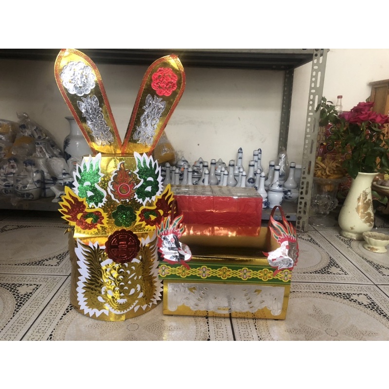 Mũ Bình Thiên,Mũ Nam Tào,Bắc Đẩu Giấy Vàng Mã