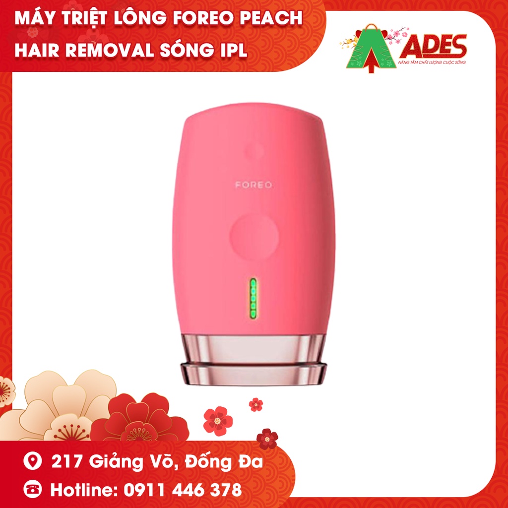 [BẢN MỚI VER 2] Máy Triệt Lông Foreo PEACH Hair Removal Sóng IPL