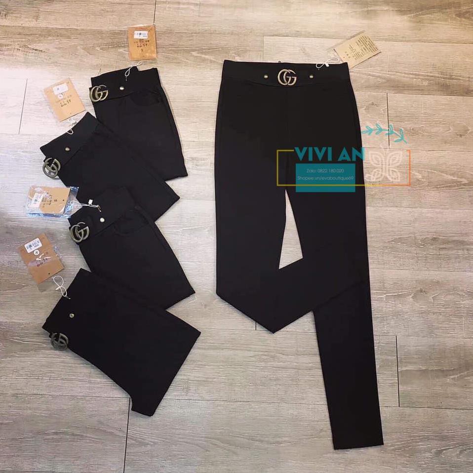 Quần Legging Nữ ❤️SIÊU SALE❤️ Quần khuy GG, Legging Co Giãn 4 Chiều Cao Cấp, Ống Dài Siêu Đẹp, Hàng VNXK | BigBuy360 - bigbuy360.vn