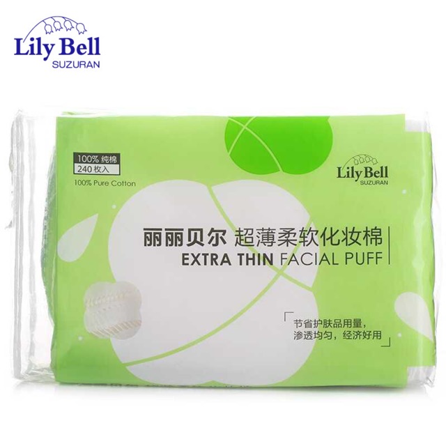 Bông tẩy trang Lily Bell 222 miếng