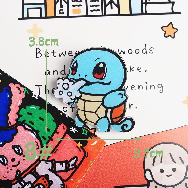 Huy hiệu cài áo họa tiết Pokemon
