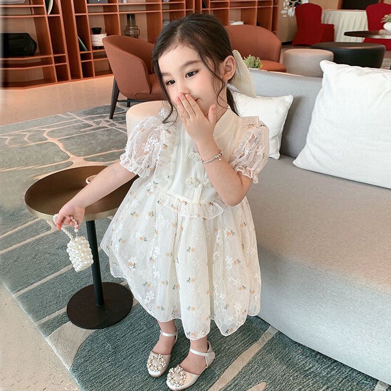 Đầm Sườn Xám Thiết Kế Mới Thời Trang Mùa Hè Dành Cho Bé Gái