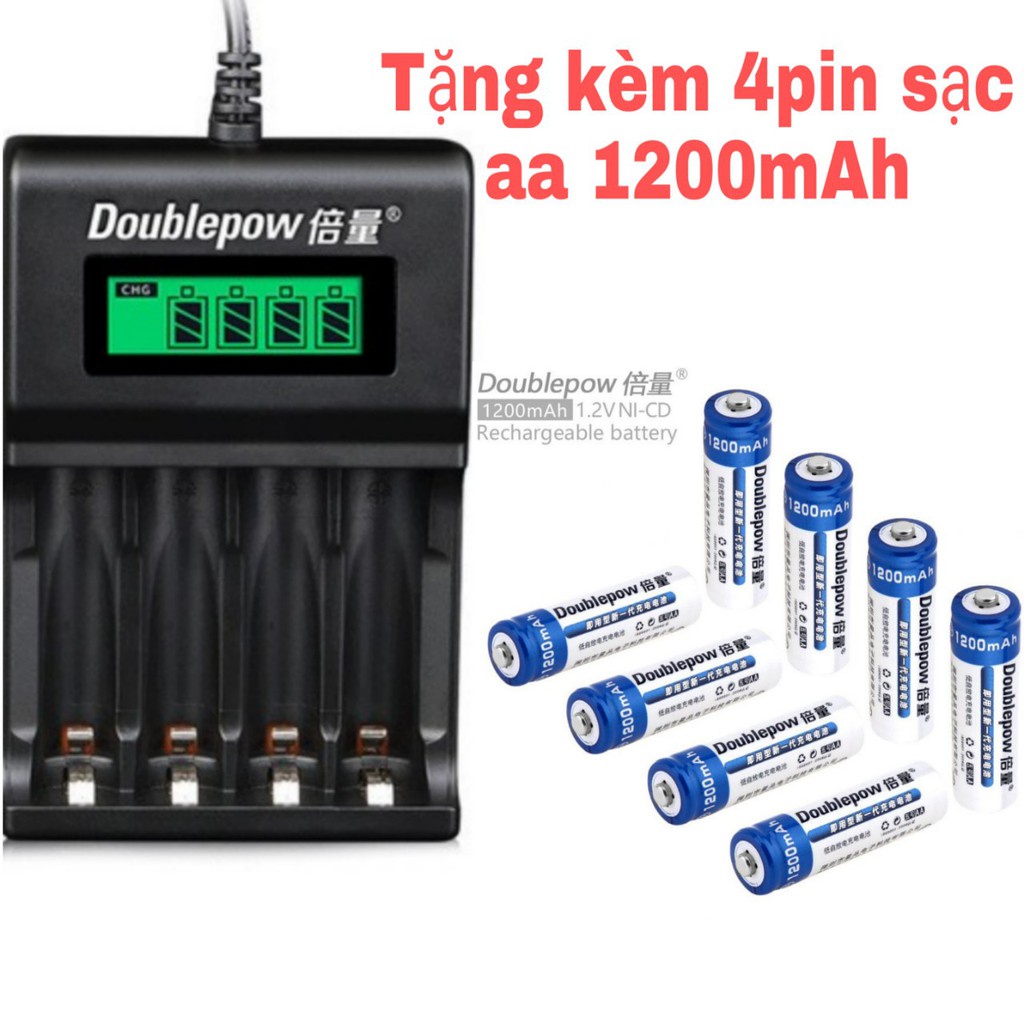 PIN SẠC PIN MICRO TỰ NGẮT GỒM 1 SẠC VÀ 4 PIN