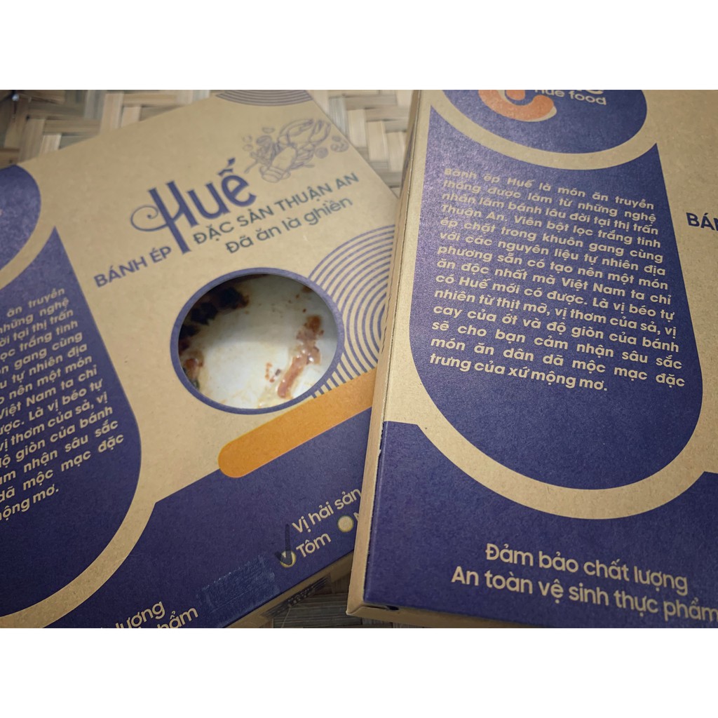 Bánh tráng vị tôm dai giòn đặc biệt thơm ngon , bánh tráng Huế vị tôm size nhỏ hộp 10 cái. | BigBuy360 - bigbuy360.vn