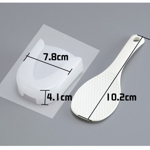 Muôi xới cơm kèm giá đựng