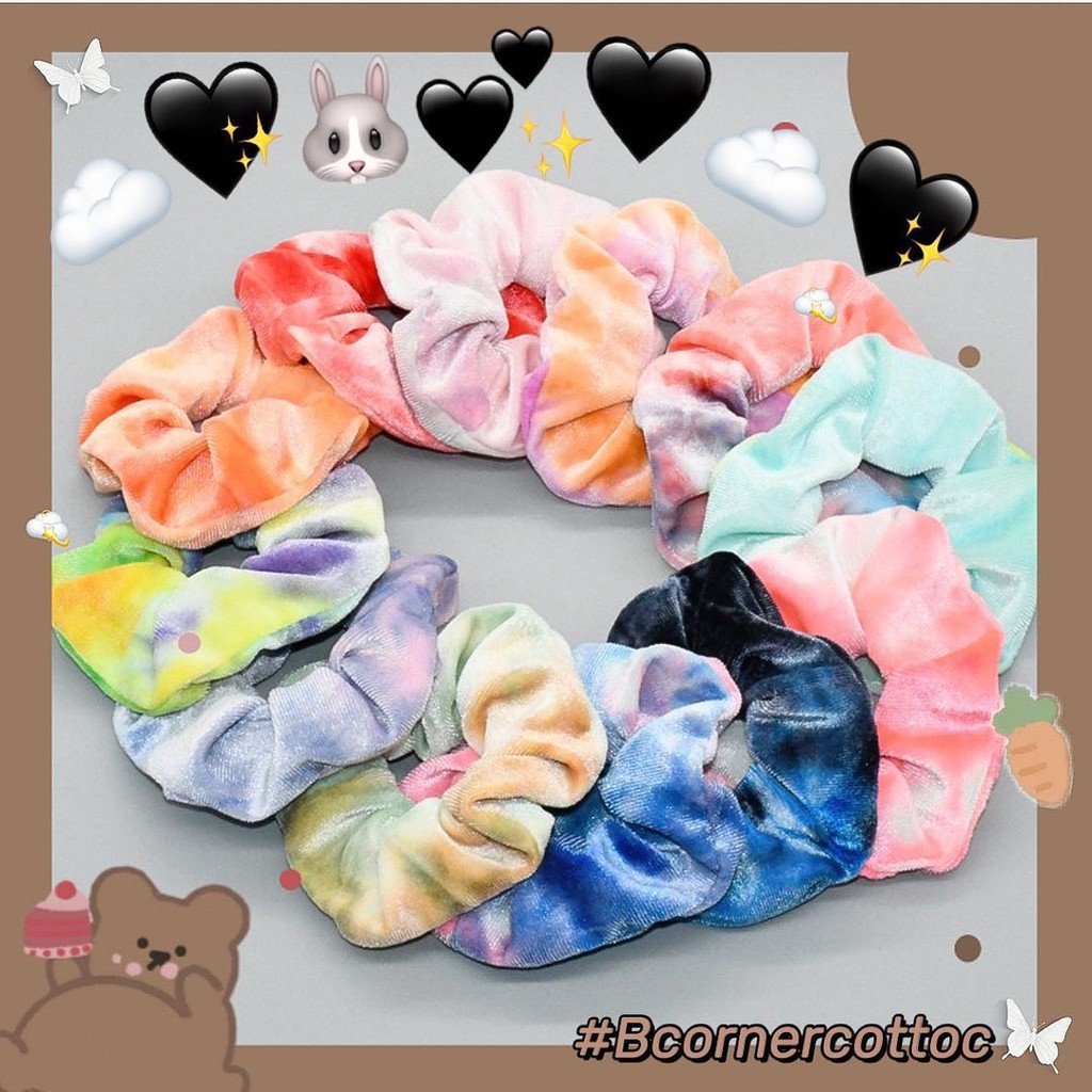 Cột Tóc Nhung Loang Màu - COT1115