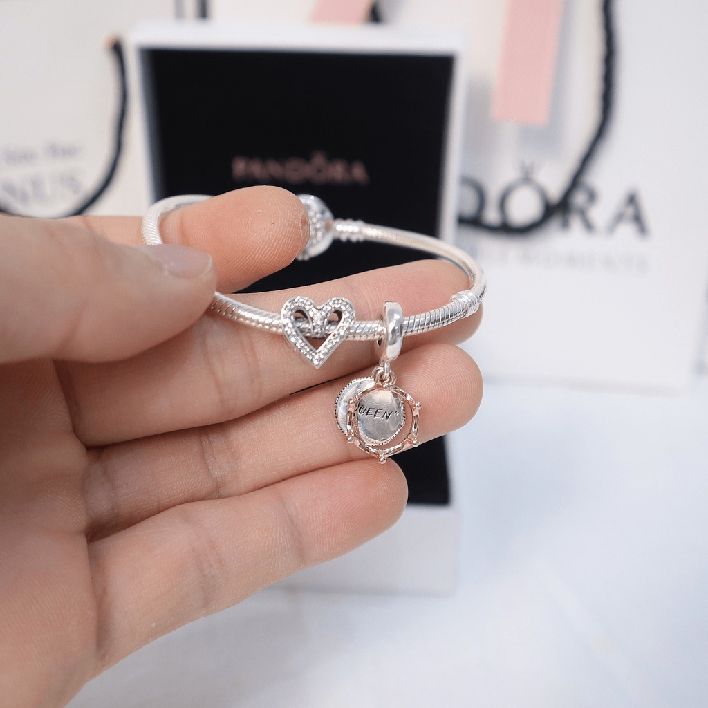 Vòng charm vương miện- Bạc 925 cao cấp- VENUS013