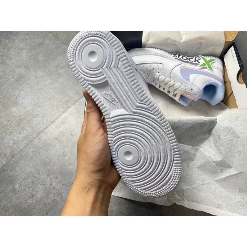 MINTSTOREGiày Sneaker Trắng Viền Phối Hồng Xanh Pastel