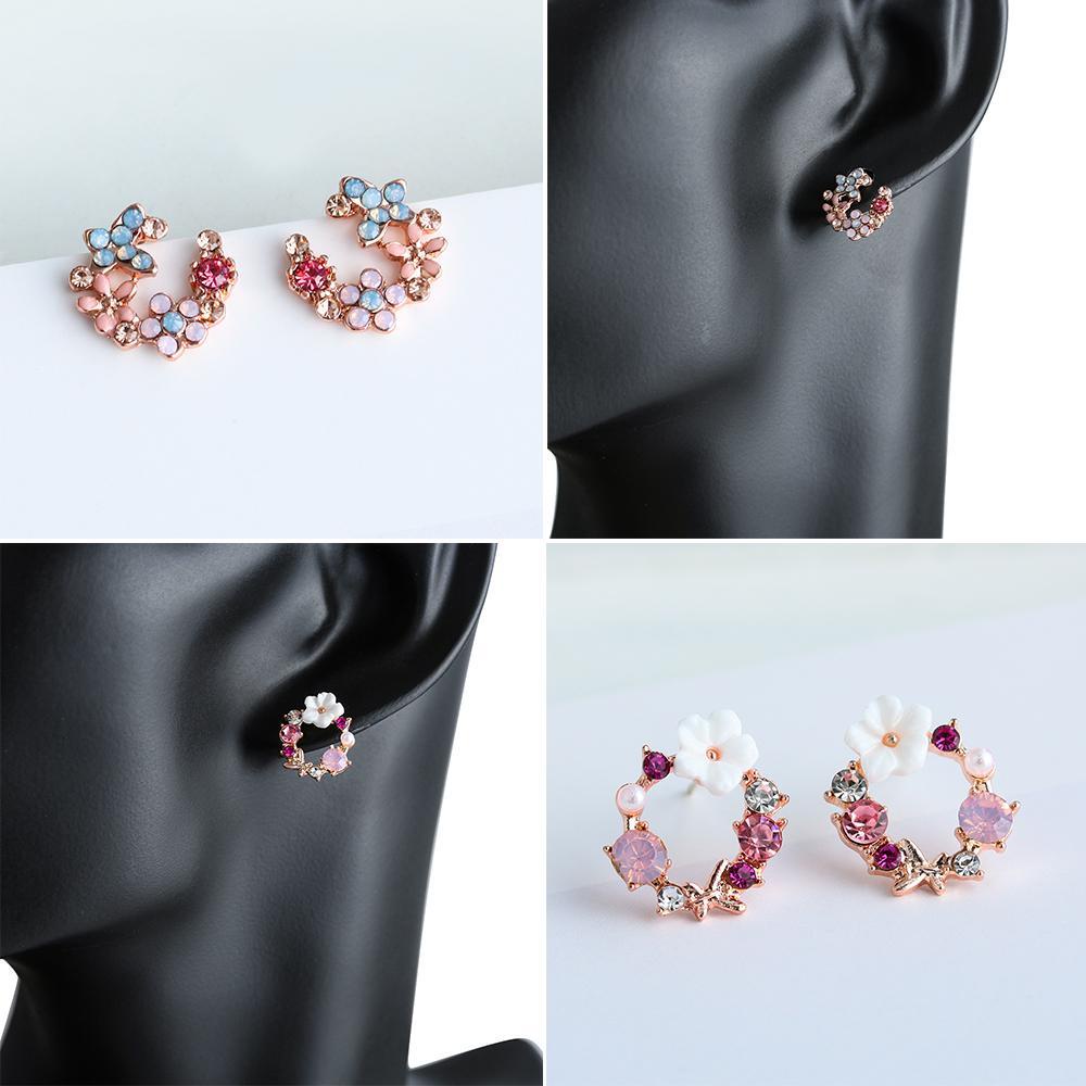 1 Khuyên Tai Vòng Hoa Thời Trang Cá Tính Cho Nữ