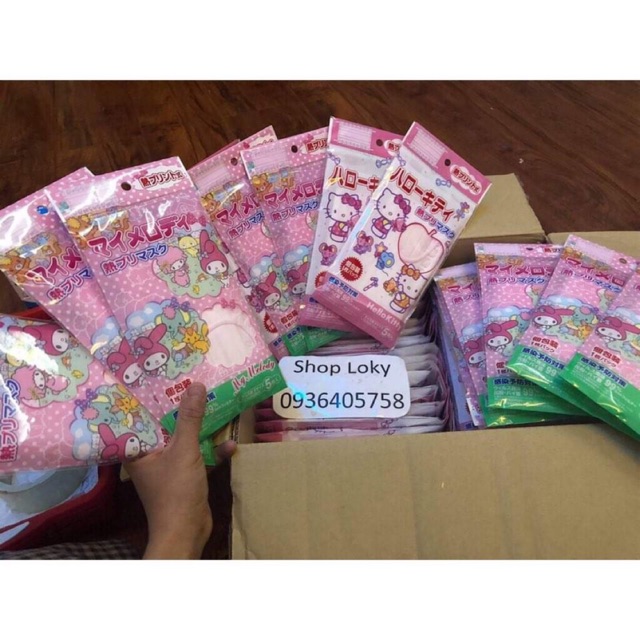 Khẩu Trang Y Tế Sanrio License Hello Kitty x39 bịch