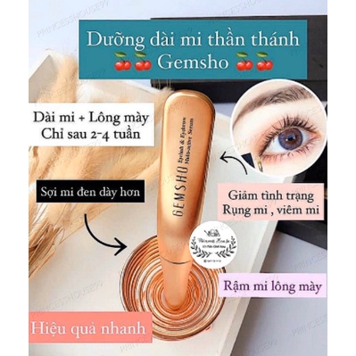 (MUA 1 TẶNG 2 QU À) Serum Dưỡng Mi Gemsho Eyelash & Eyebrow 3ml của Mỹ Giúp Mi Dài Quyến Rũ | BigBuy360 - bigbuy360.vn