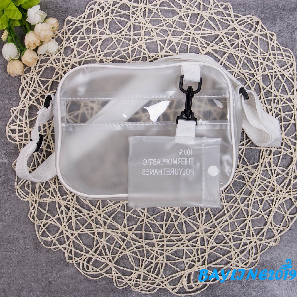 Túi xách nữ trong suốt kiểu dáng đơn giản thời trang