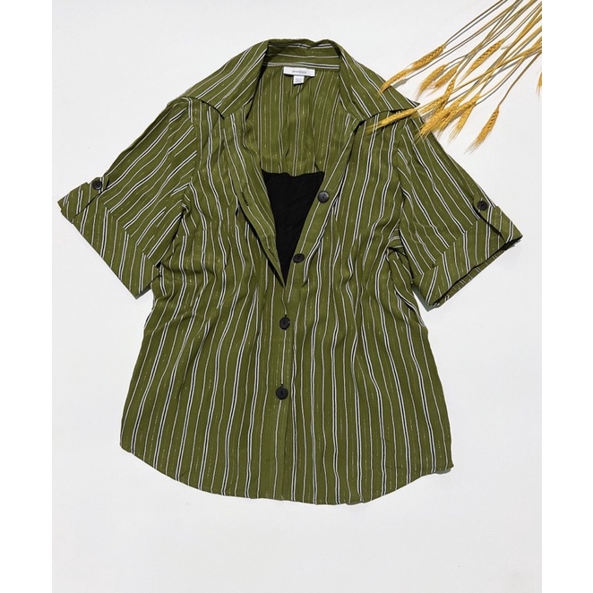 Sale-Áo Sơ Mi Ngắn Tay Big Size Nữ Xuất Dư