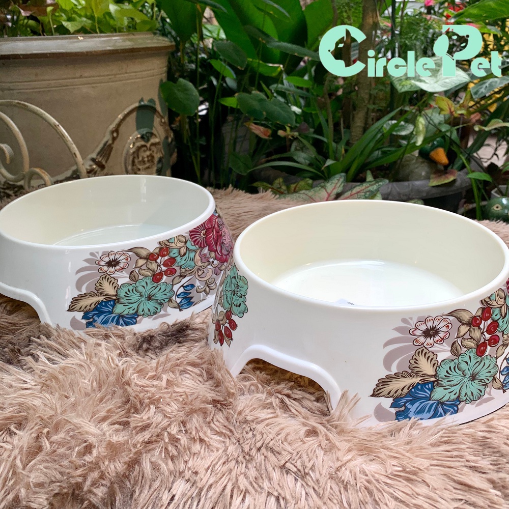 Bát Ăn Cho Thú Cưng Hình Tròn Chất Liệu Nhựa Nguyên Sinh Cao Cấp PIAN PIAN Nhiều Kích Cỡ - Circle Pet
