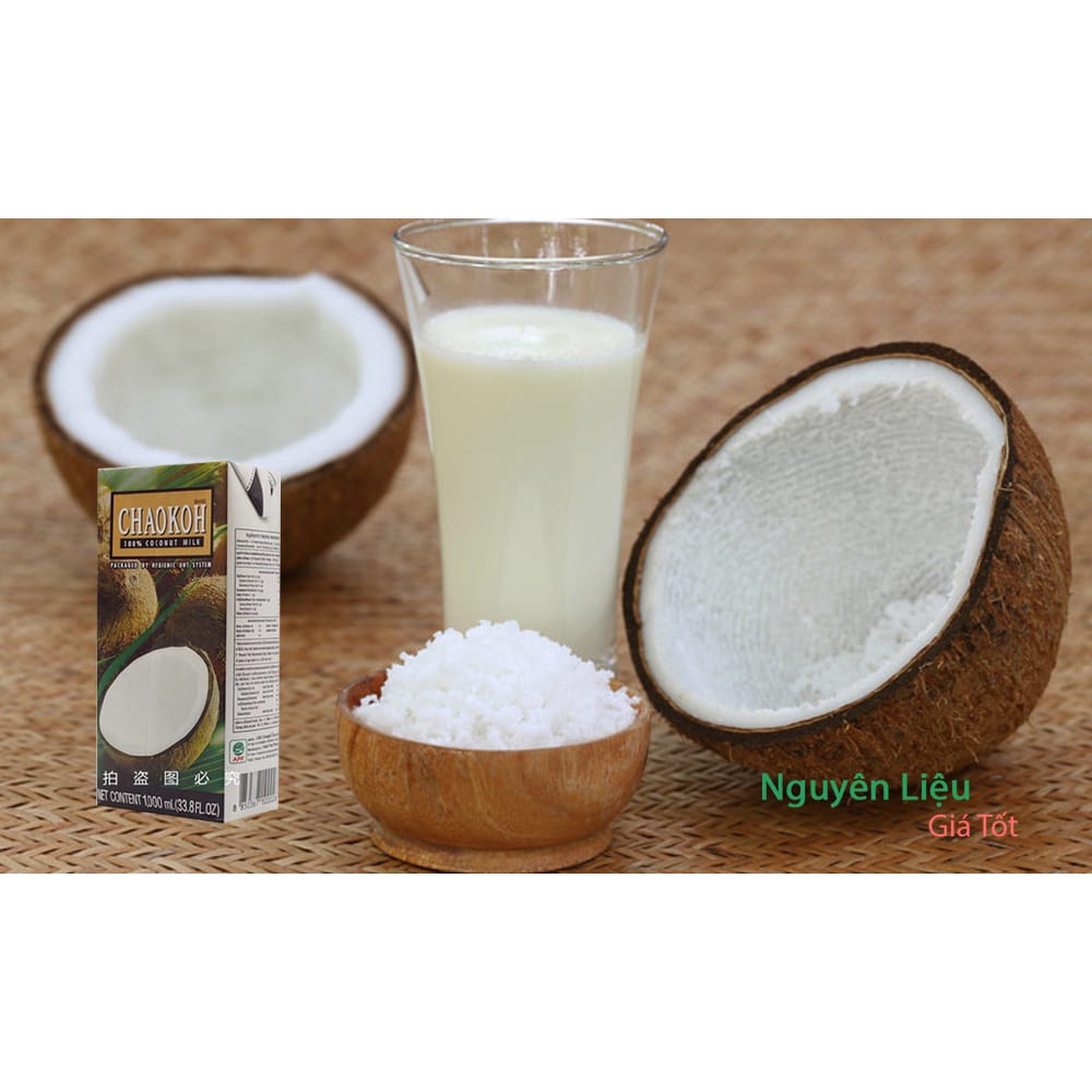 Nước Cốt Dừa CHAOKOH Thái Lan Hộp 1 lít