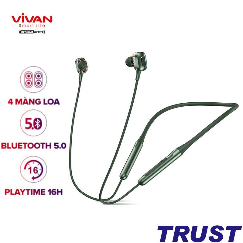 Tai Nghe Bluetooth Đeo Cổ Thể Thao VIVAN Liberty-N100, Spirit N30