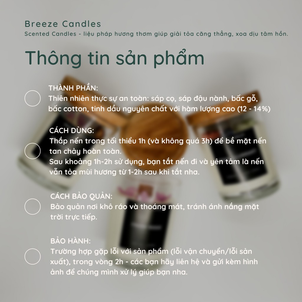 Nến thơm thiên nhiên hương mật táo ngọt ấm nồng nàn - APPLE CIDER - 100gr