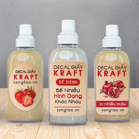 Chuyên in tem nhãn theo yêu cầu số lượng ít THIẾT KẾ MIỄN PHÍ