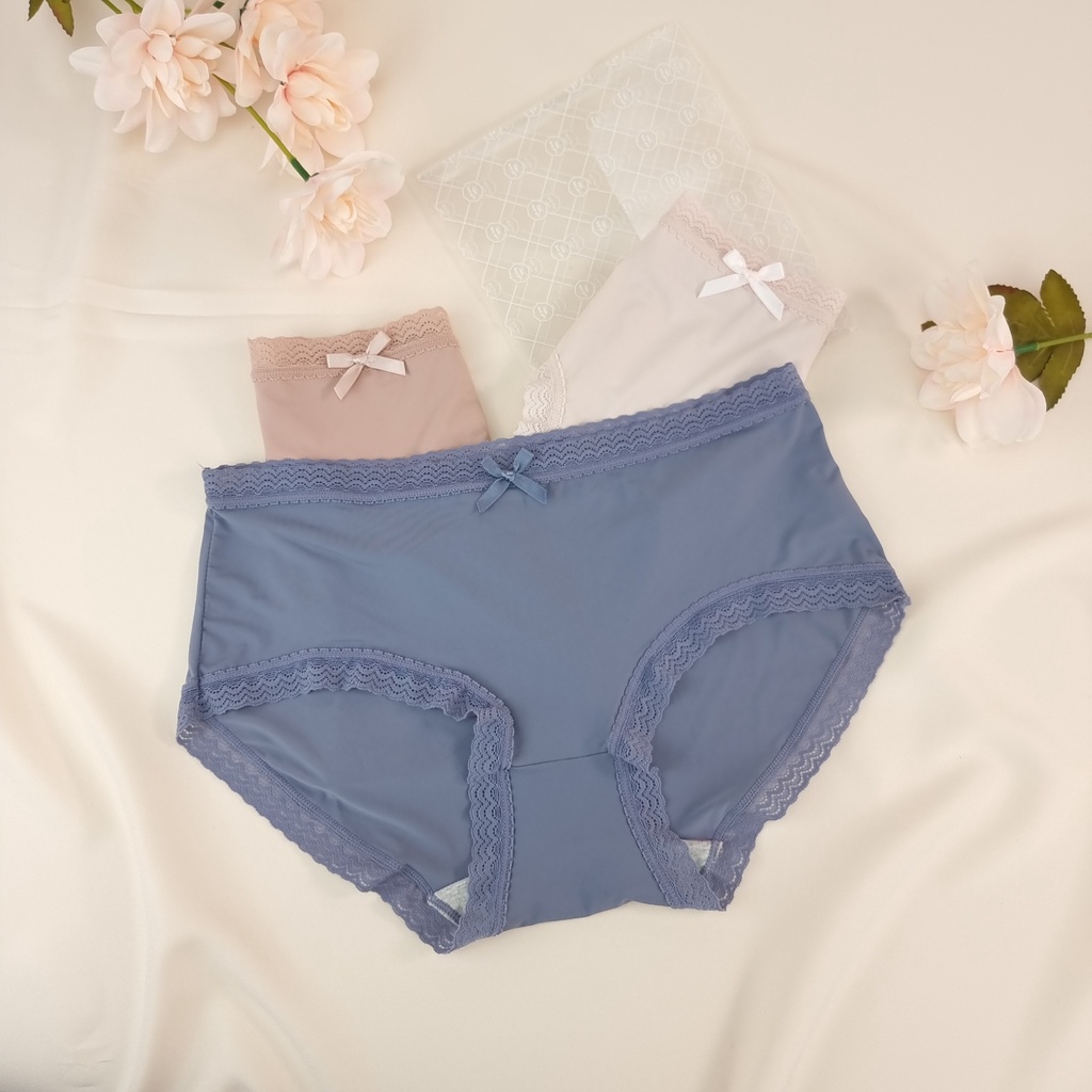 Quần lót nữ EMBRA vải thun lạnh xuất hàn 3 chiếc 1 túi hàng cao cấp Mã EBQL05