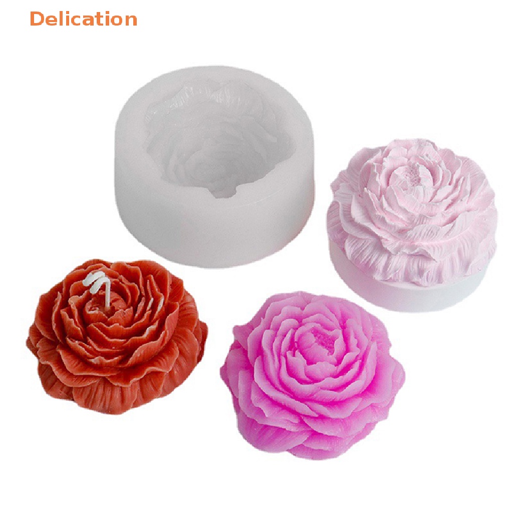 Khuôn Silicone Làm Bánh Hình Hoa Mẫu Đơn Lớn DIY