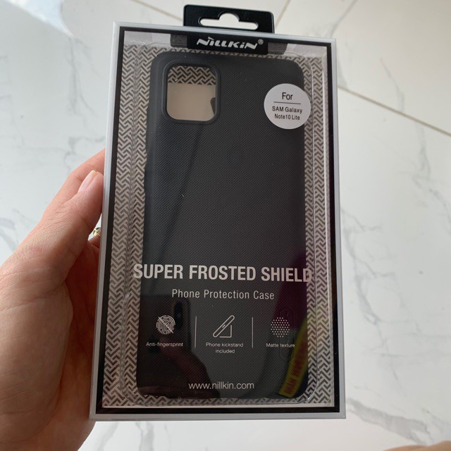 Ốp lưng Samsung Galaxy Note 10 Lite chính hãng Nillkin Chống Vân Tay