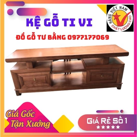 Kệ ti vi để sàn kiểu nhật gỗ xoan đào R40cm x D1m4 XC 65 ,kệ gỗ tự nhiên phòng khách gỗ  giá rẻ