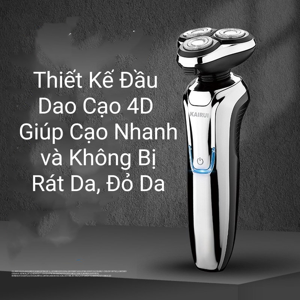 Máy cạo râu 4d Kairui KS-5800,máy cạo râu đa năng 4 in 1 chống nước ip X7