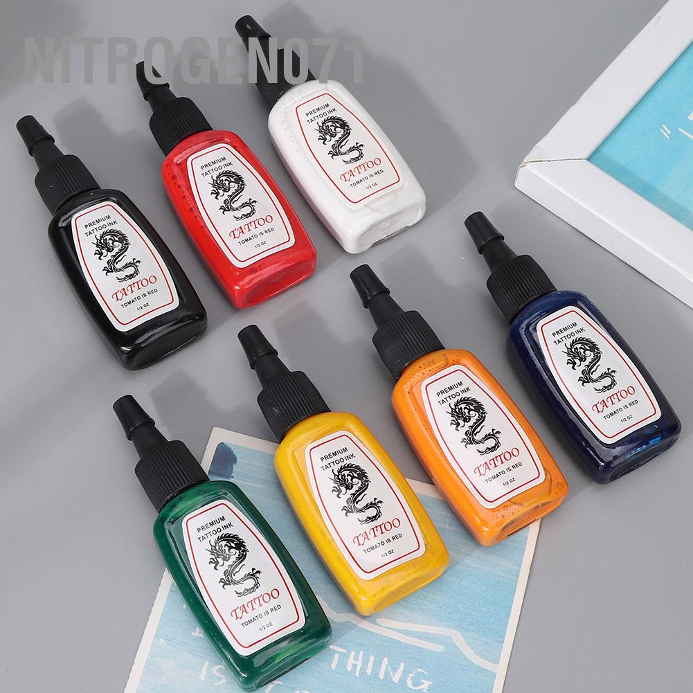 Nitrogen071 Professional Eyebrow Tattoo Ink Long Lasting Fast Coloring Pigment 15ml
