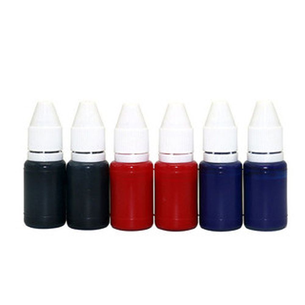 Con dấu mực 10ml màu đen/ đỏ dùng trang trí sổ tay DIY
