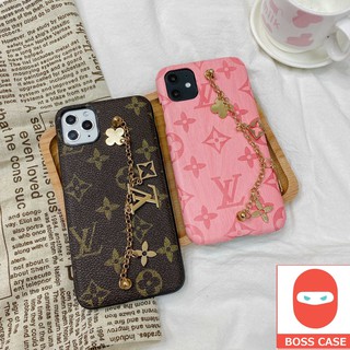 Ốp lưng iphone  LV da hồng kèm dây deo siêu đẹp  full viên ip 6-6-plus/7-8-plus/X-XS/XSMAX/11/11-pro-max - ốp iphone