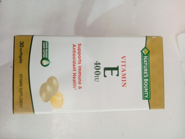 Viên Uống Nature's Bounty Vitamin E 400 IU 30 Viên