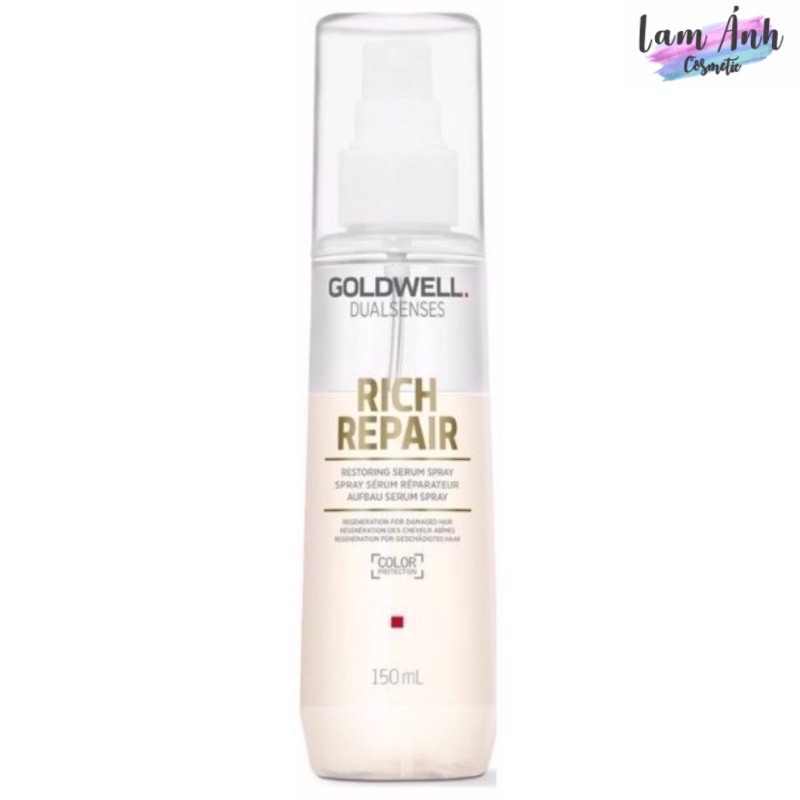 ( CHÍNH HÃNG ) Xịt Xả Khô Siêu Chữa Trị Tóc Hư Tổn GOLDWELL Repair 150ml