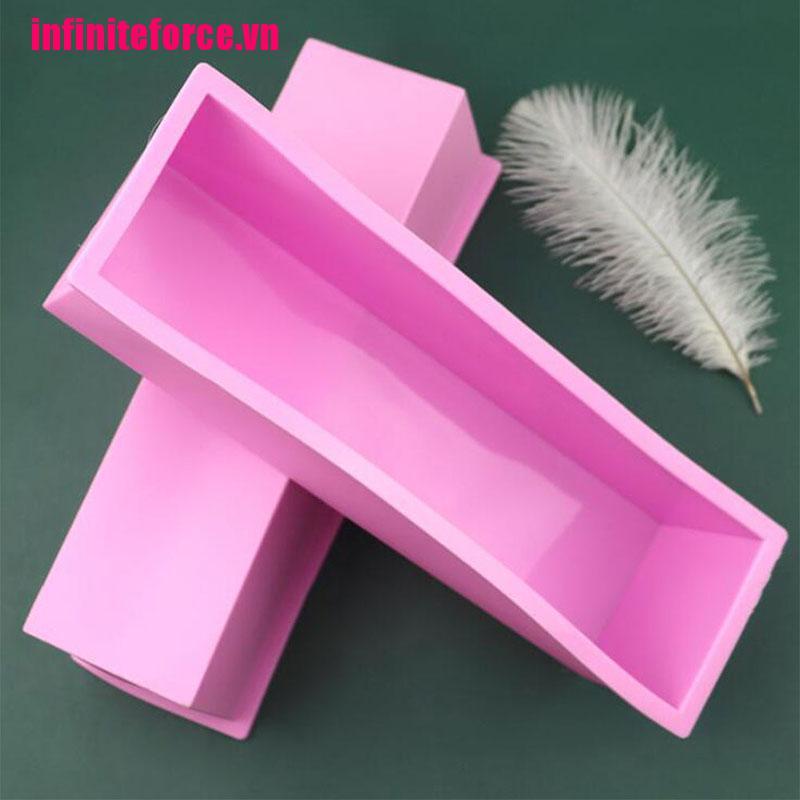 Khuôn Silicone Làm Xà Phòng Hình Chữ Nhật
