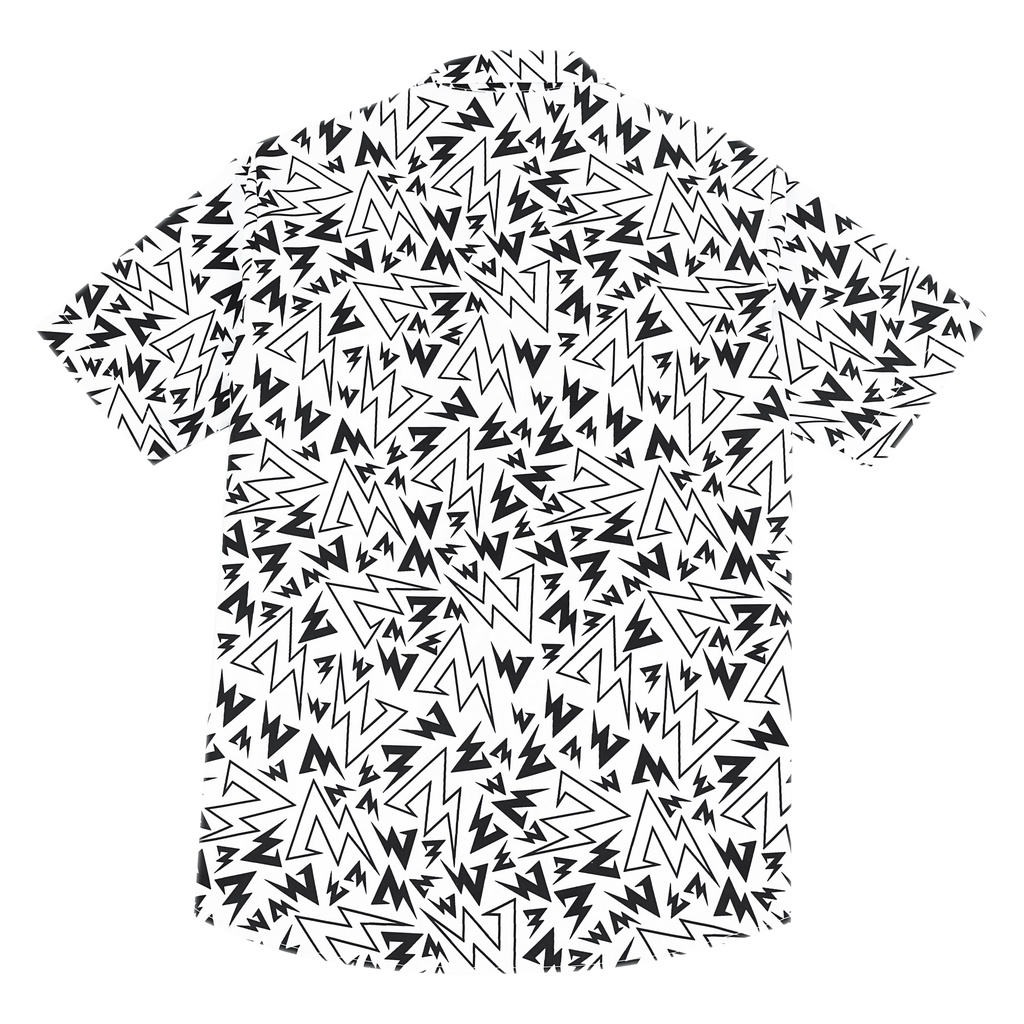 Áo sơmi BIRDY THUNDER SHIRT tay ngắn nam nữ form rộng sơ mi cổ vest unisex tay lỡ, chất vải lụa mịn chống nhăn