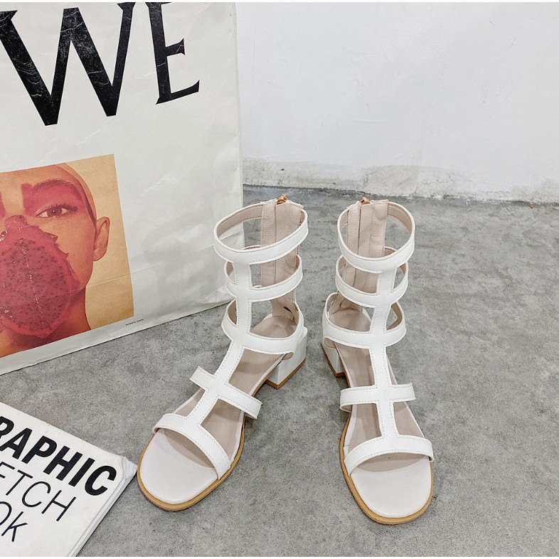 Sandal Nữ Cổ Cao Phong cách Hy Lạp