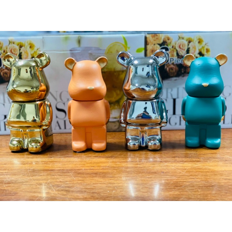 Tăm Gấu Bằng Sứ, Hũ tăm con gấu. Ống đựng tăm con gấu. Ống đựng tăm bông