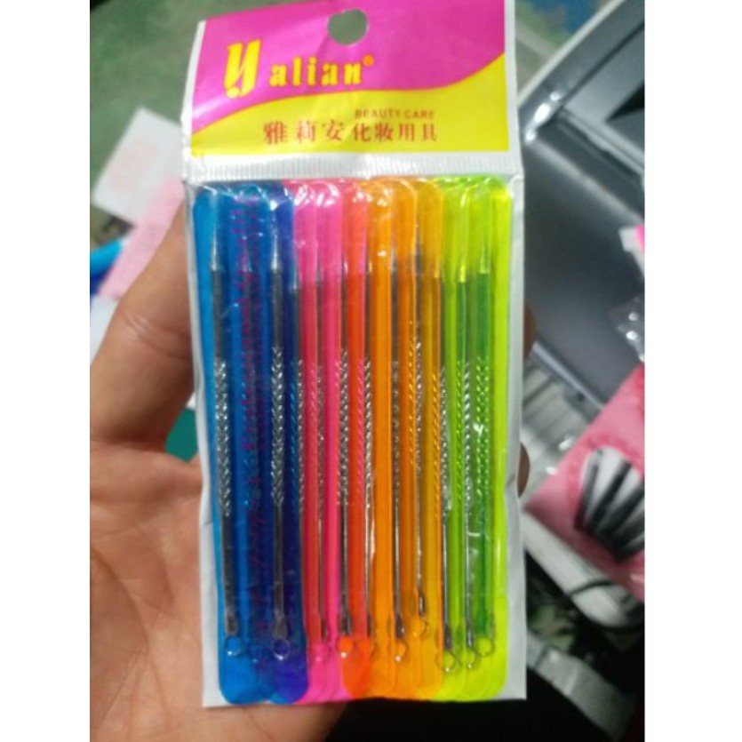 Vỉ 12 que nặn mụn 2 đầu kim loại k gỉ