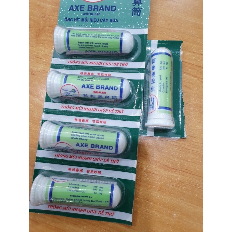 Ống Hít Thông Mũi Cây Búa Axe Brand Singapore