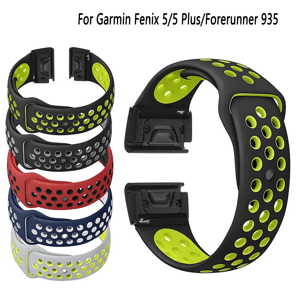 Dây silicon đeo cổ tay 22mm thay thế cho quai đồng hồ Garmin Fenix 5/5 Plus/Forerunner 935