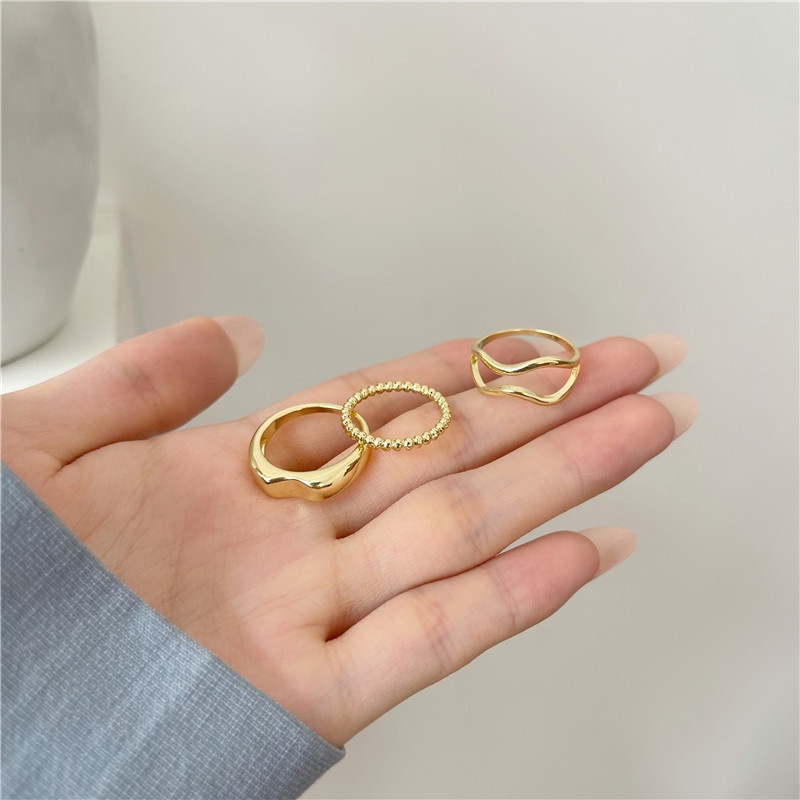 Set ba nhẫn thời trang sang trọng 2021
