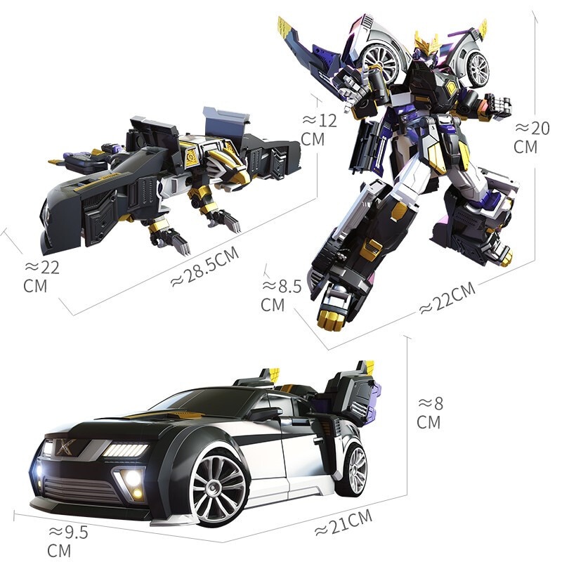 Ba chế độ mini force transformation mecha robot đồ chơi hành động miniforce x mô phỏng xe đồ chơi biến dạng máy bay
