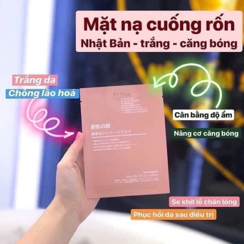 Mặt nạ nhau thai cuốn rốn Nhật